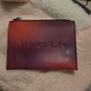 Mugler Red and Purple Card Holder